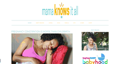 Desktop Screenshot of mamaknowsitall.com